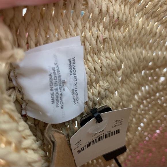 J.Crew Summer Neon White Pink Straw Color Block Crossbody Purse Shoulder Bag - Picture 15 of 15